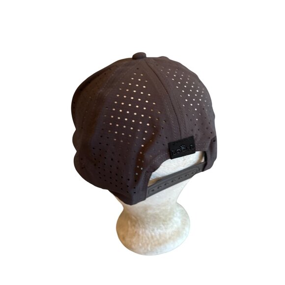 Virginia State Shape Gray Perforated Snapback Hat Local Crown Souvenir Travel - Picture 3 of 6